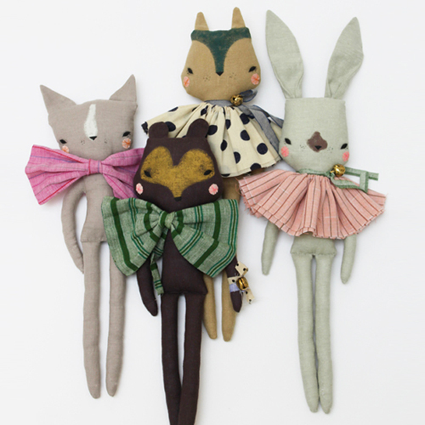 handmade animal dolls