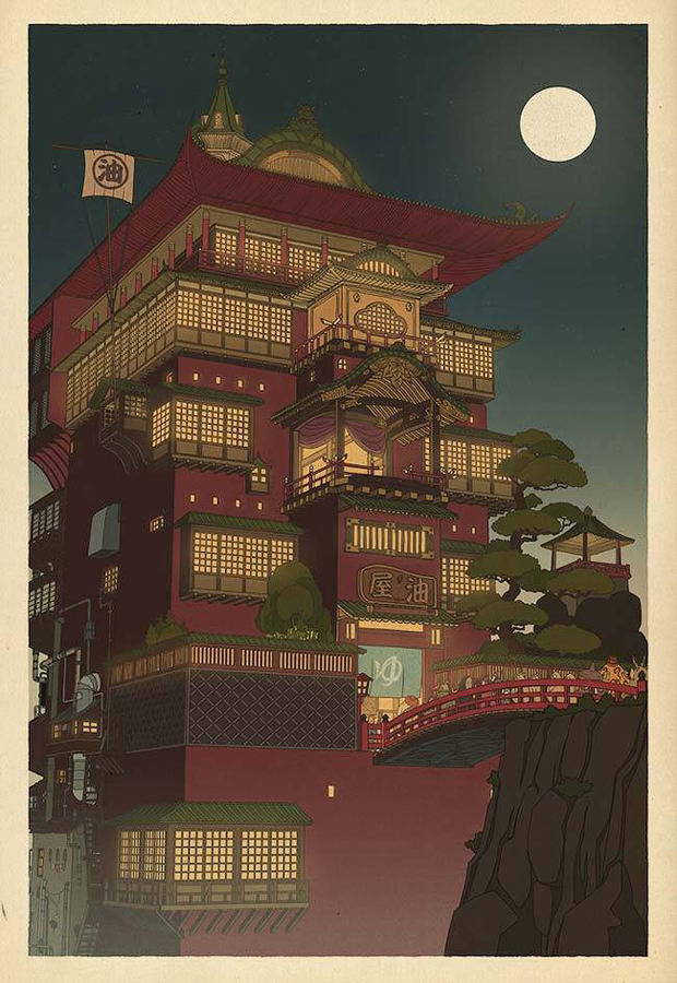 If-Studio-Ghibli-film-posters-were-made-as-traditional-Japanese-woodblocks_6
