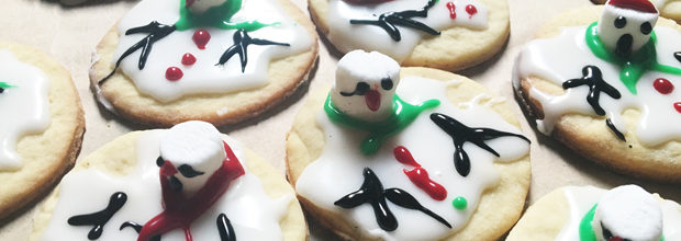 Melted Snowman Christmas Cookies