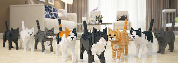 These Awesome LEGO Cat Sculptures are Perfect for Cat Lovers