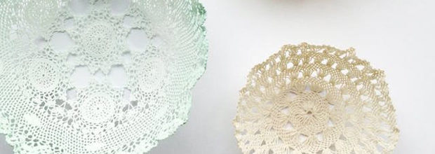 The Coolest Lace Doily Bowls